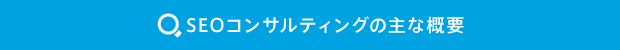 SEOコンサルティングの主な概要